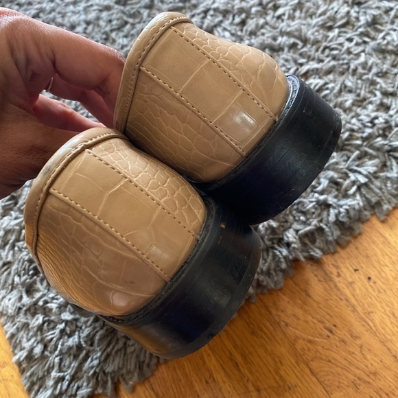 ASOS DESIGN Mantra loafer flat shoes in croc Beige Size 7.5 - Picture 5 of 14